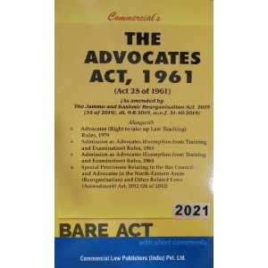 Commercial's Advocates Act, 1961 (Bare Acts with Short Comments) 